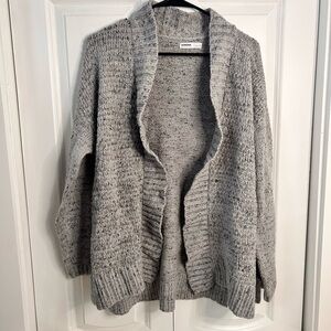 Cozy Gray Women's Sweater with Silver detail